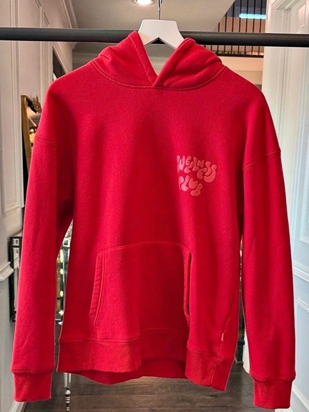 Cotton On Body Wellness Club Pullover Hoodie Red